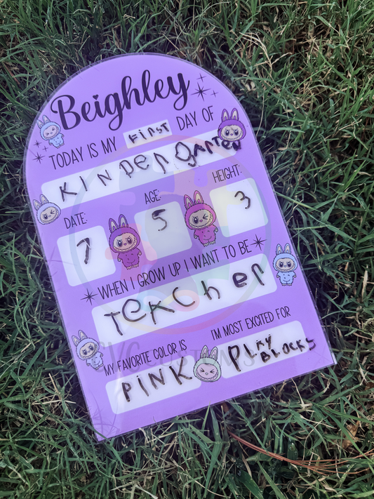 The Monsters School Sign