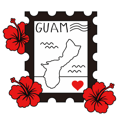 Guam Postage Decal