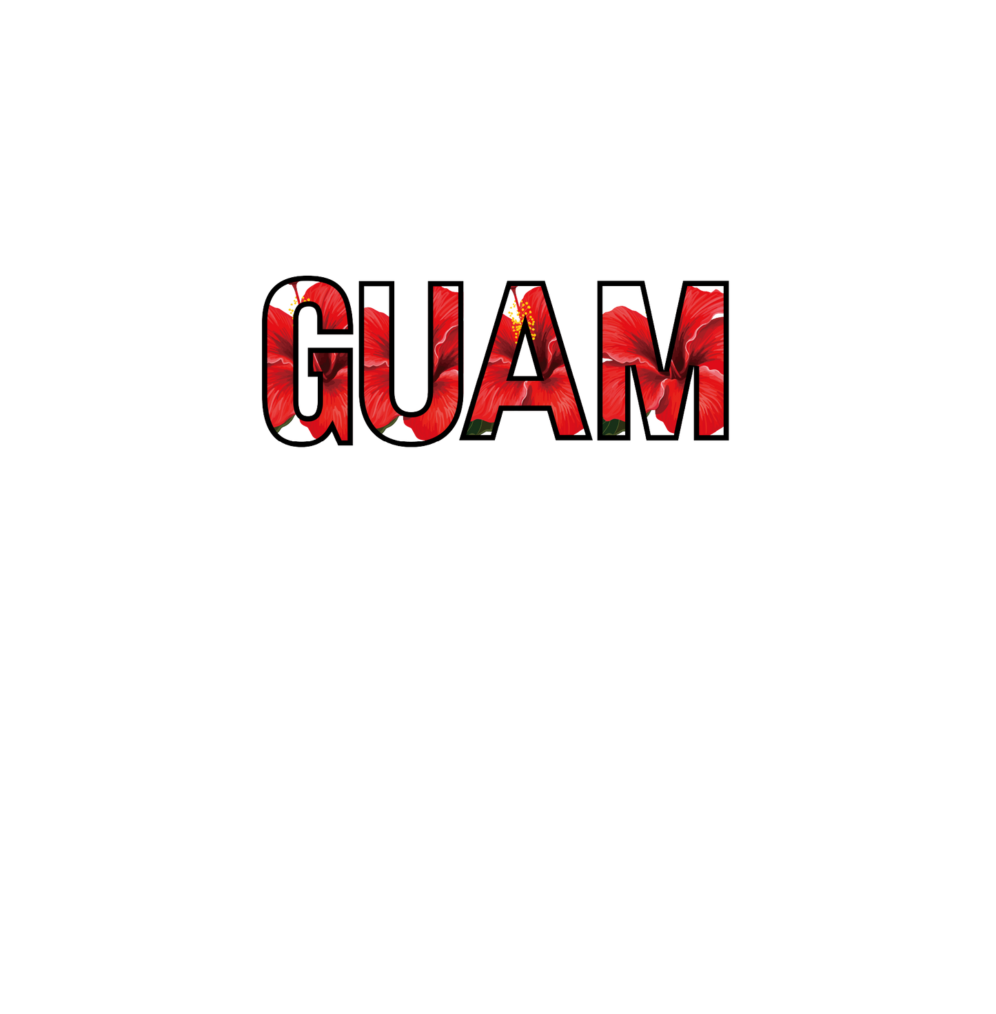 Guam Floral Decal
