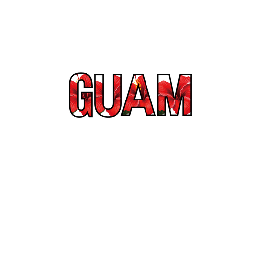 Guam Floral Decal